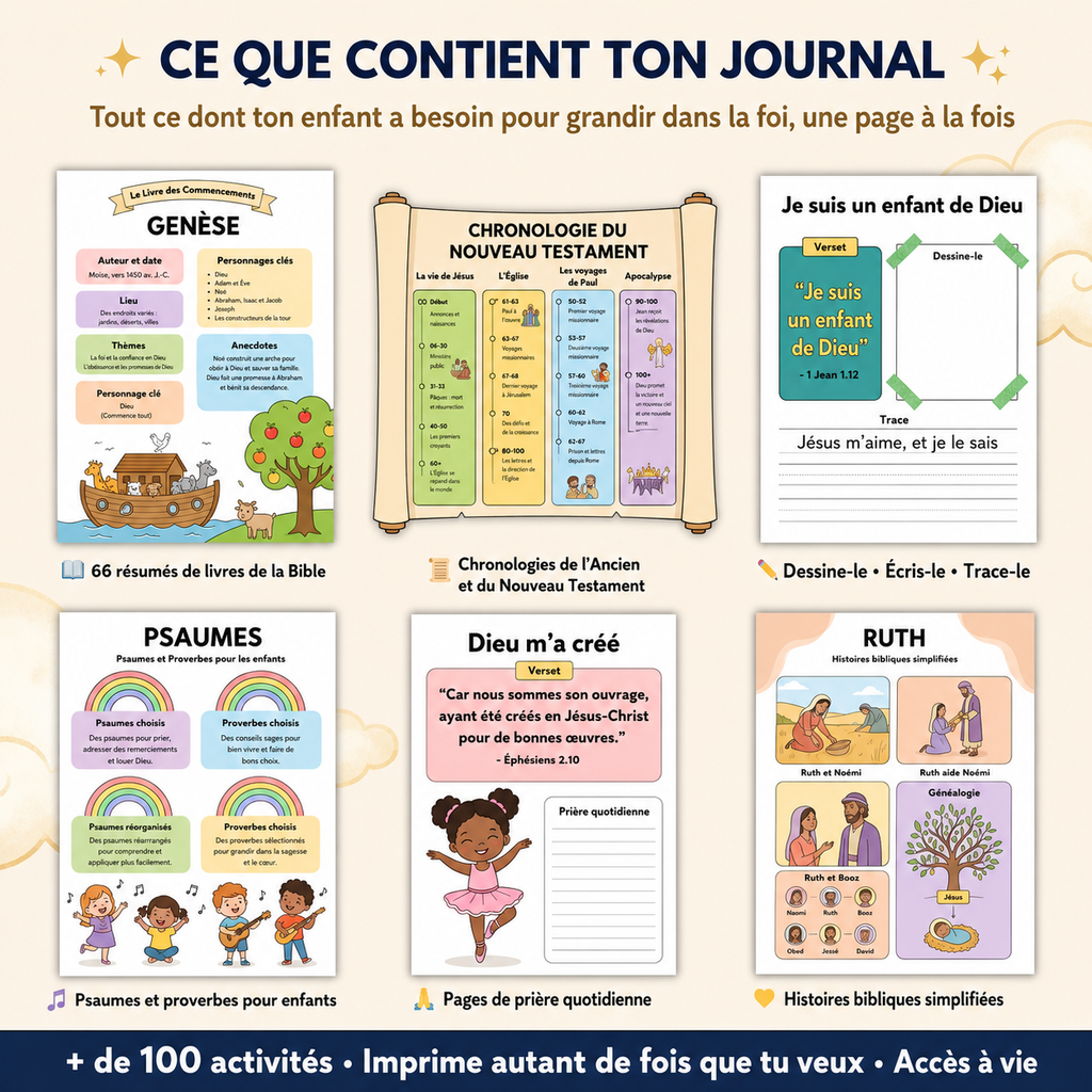 NeuroKids Bible & Prayer Journal™ : 10 minutes par jour pour cultiver la foi, le calme et la confiance